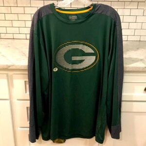 Green Bay Packers NFL Jersey Shirt Adult Mens XL Green Long Sleeve Pullover